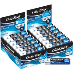 ChapStick Original baume lèvres SPF15, hydratation durable pour lèvres sensibles.