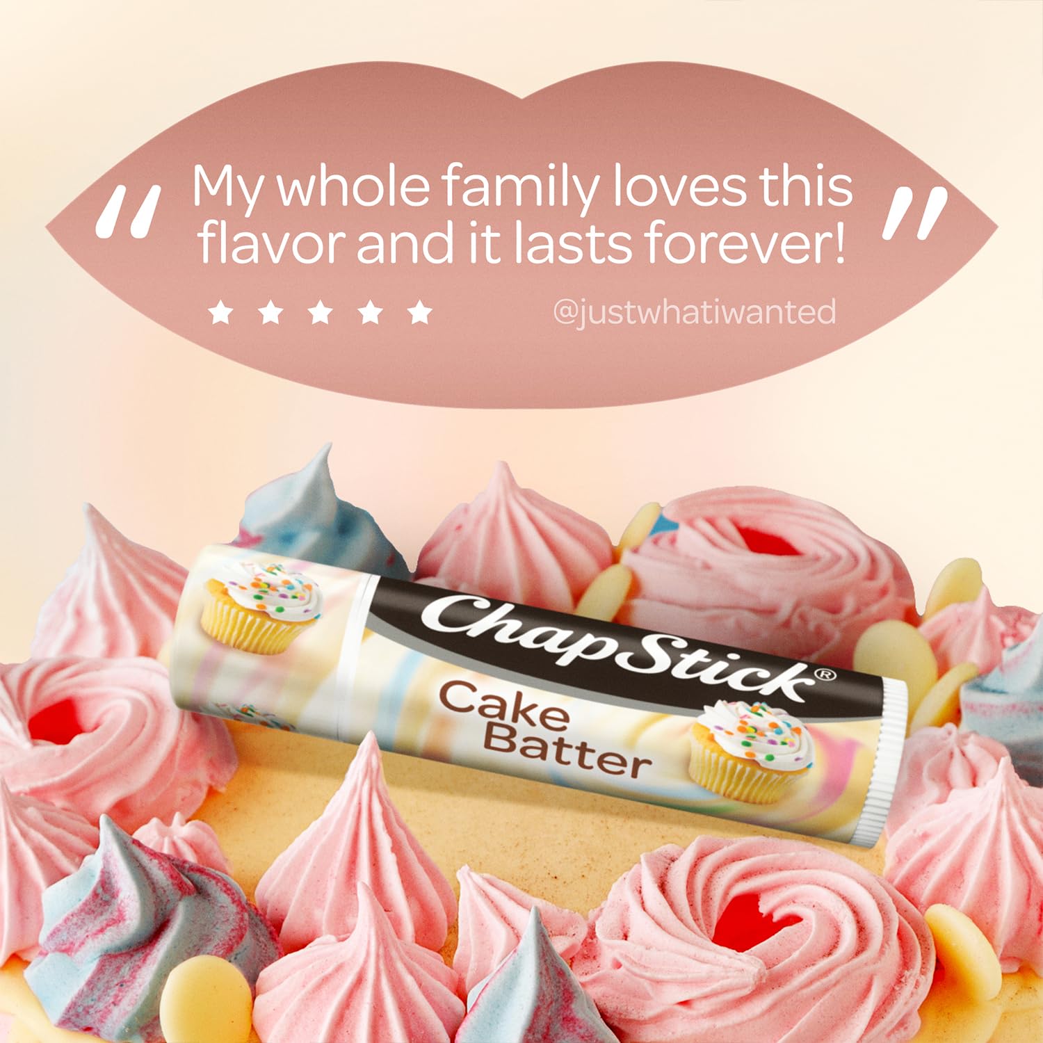 Idée cadeau anniversaire avec le lot ChapStick pate a gateau