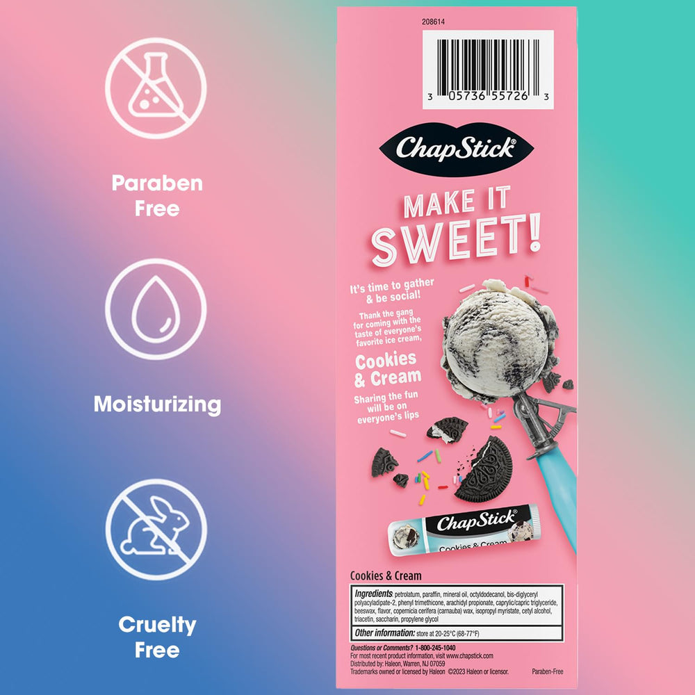 Présentoir cadeau ChapStick faveurs de fete, idéal pour réceptions et invités.