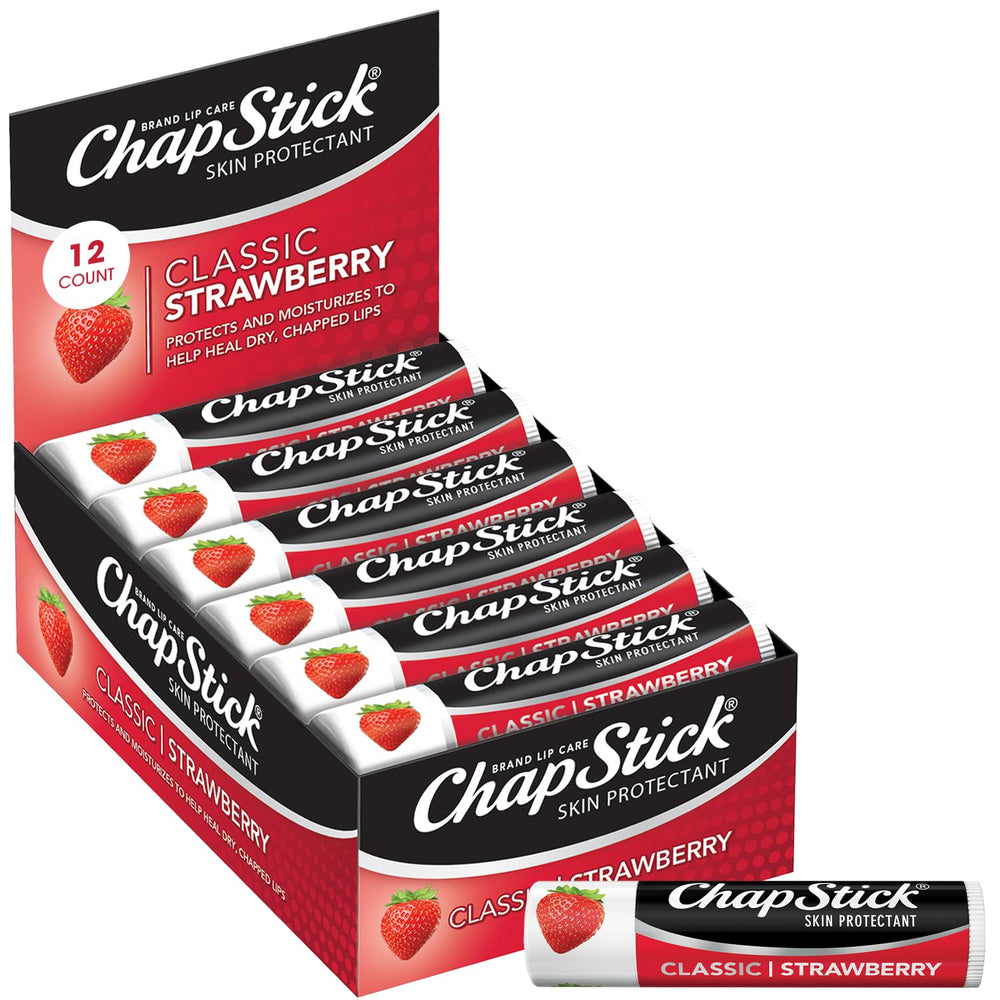 ChapStick soin lèvres Classique Fraise: tube pratique et hydratant.