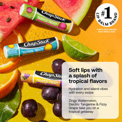 ChapStick Soin Lèvres raisin pétillant, hydratation rapide pour lèvres sèches.