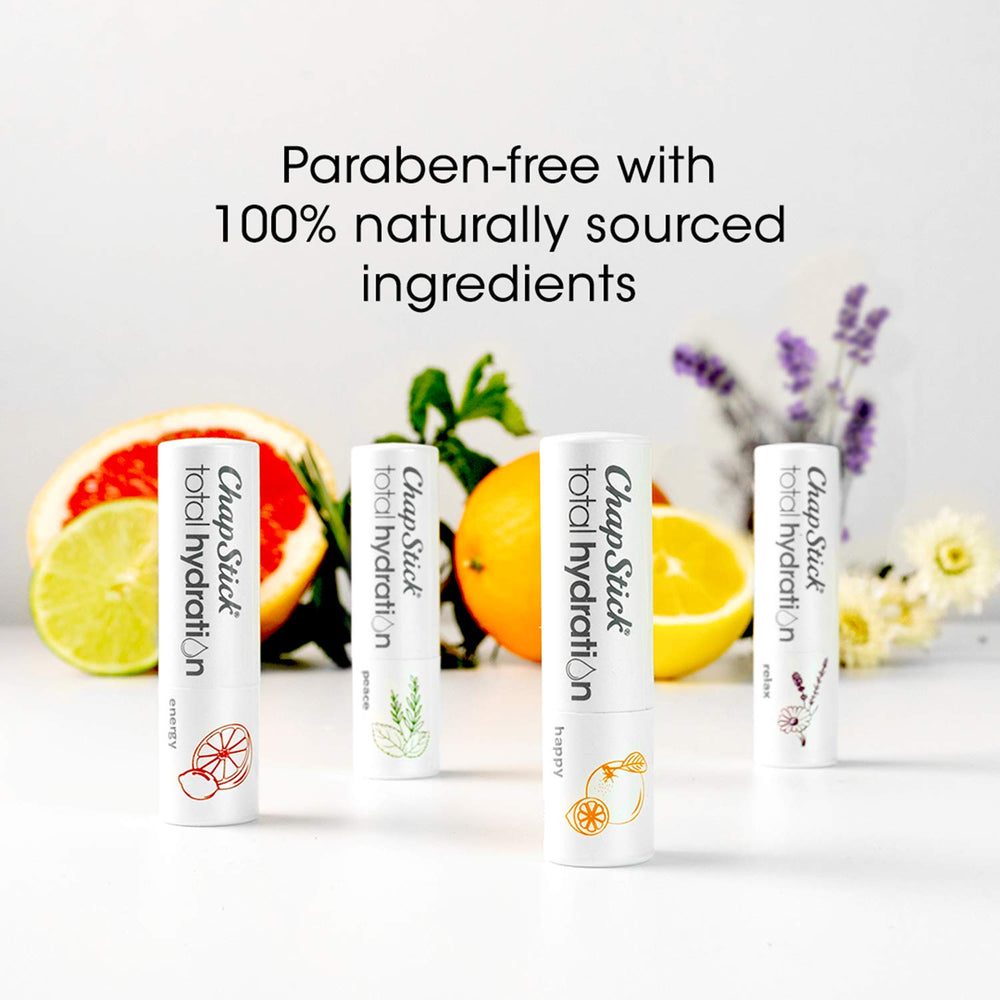 Parfum romarin et menthe: ChapStick Paix offre une sensation fraîche.