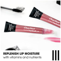 Six teintes offertes par ChapStick Total Hydration pour couleur naturelle.