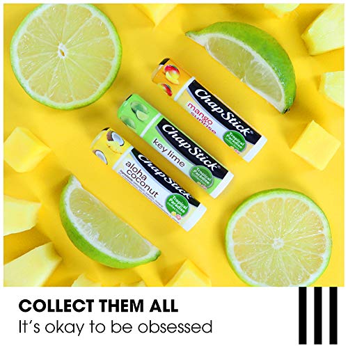 ChapStick utilisation quotidienne, base parfaite sous un gloss ou seul.