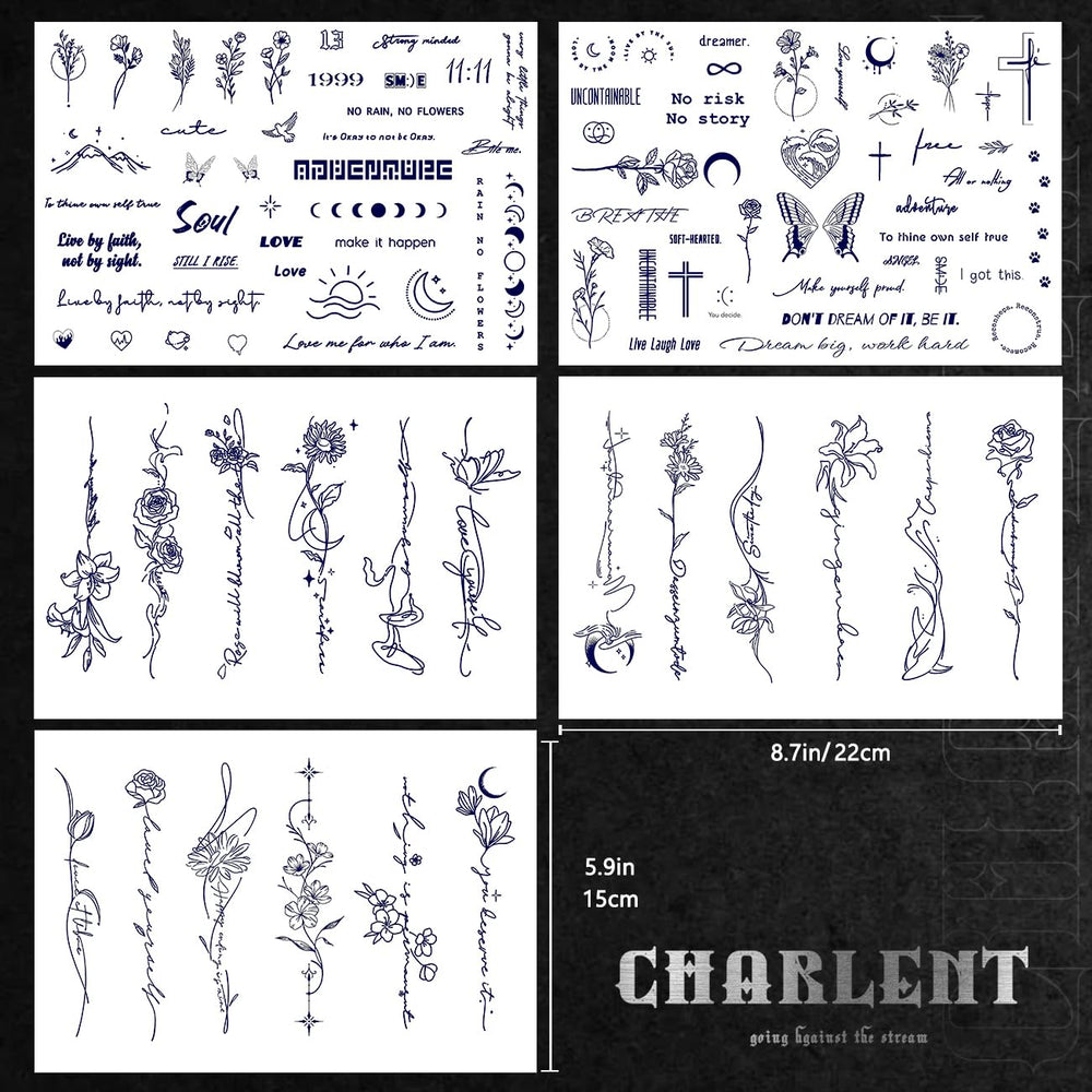 CHARLENT tatouage: application simple et rapide sur la peau