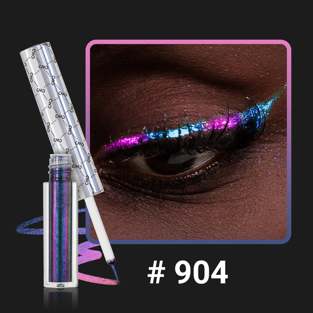 CHARMACY Chameleon Glitter Eyeliner offre une couleur métallique passant par plusieurs teintes