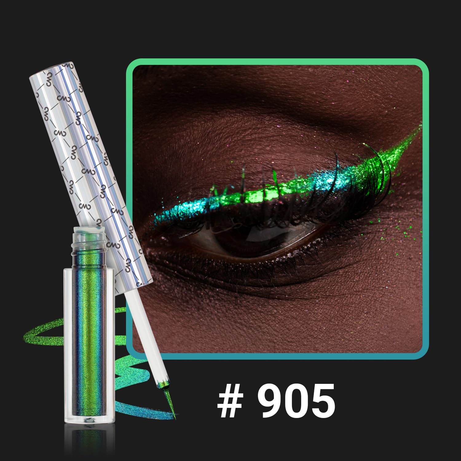 CHARMACY eyeliner pinceau ultra-fin pour tracé précis