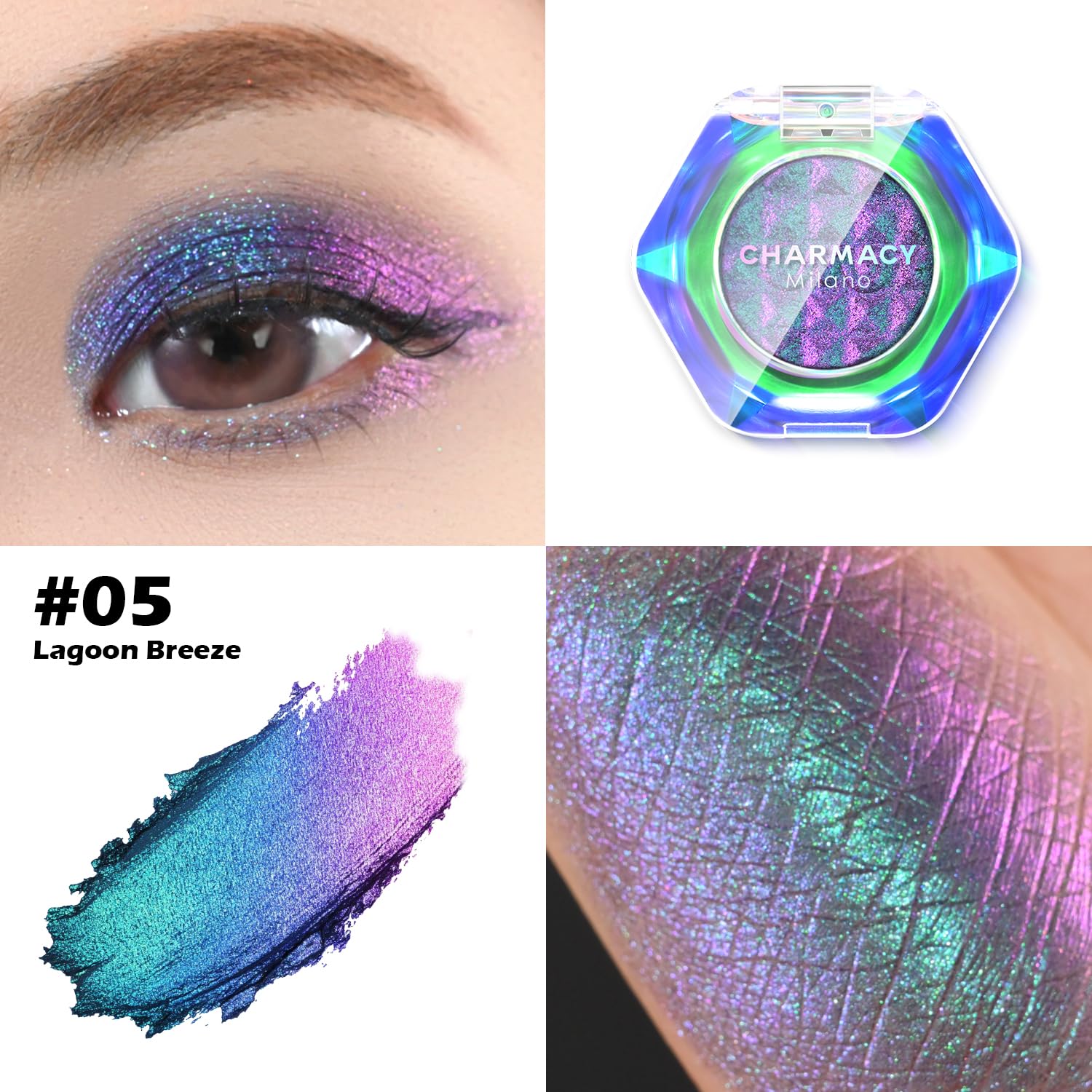 CHARMACY Multichrome: texture facile à appliquer pour un rendu vibrant et uni.
