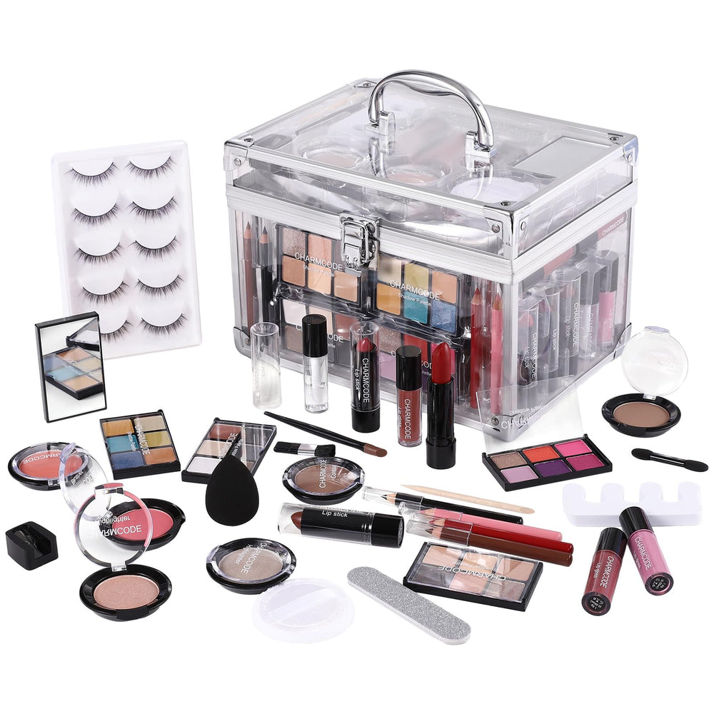 Charmcode coffret maquillage ensemble: rangement pratique pour voyage et usage quotidien