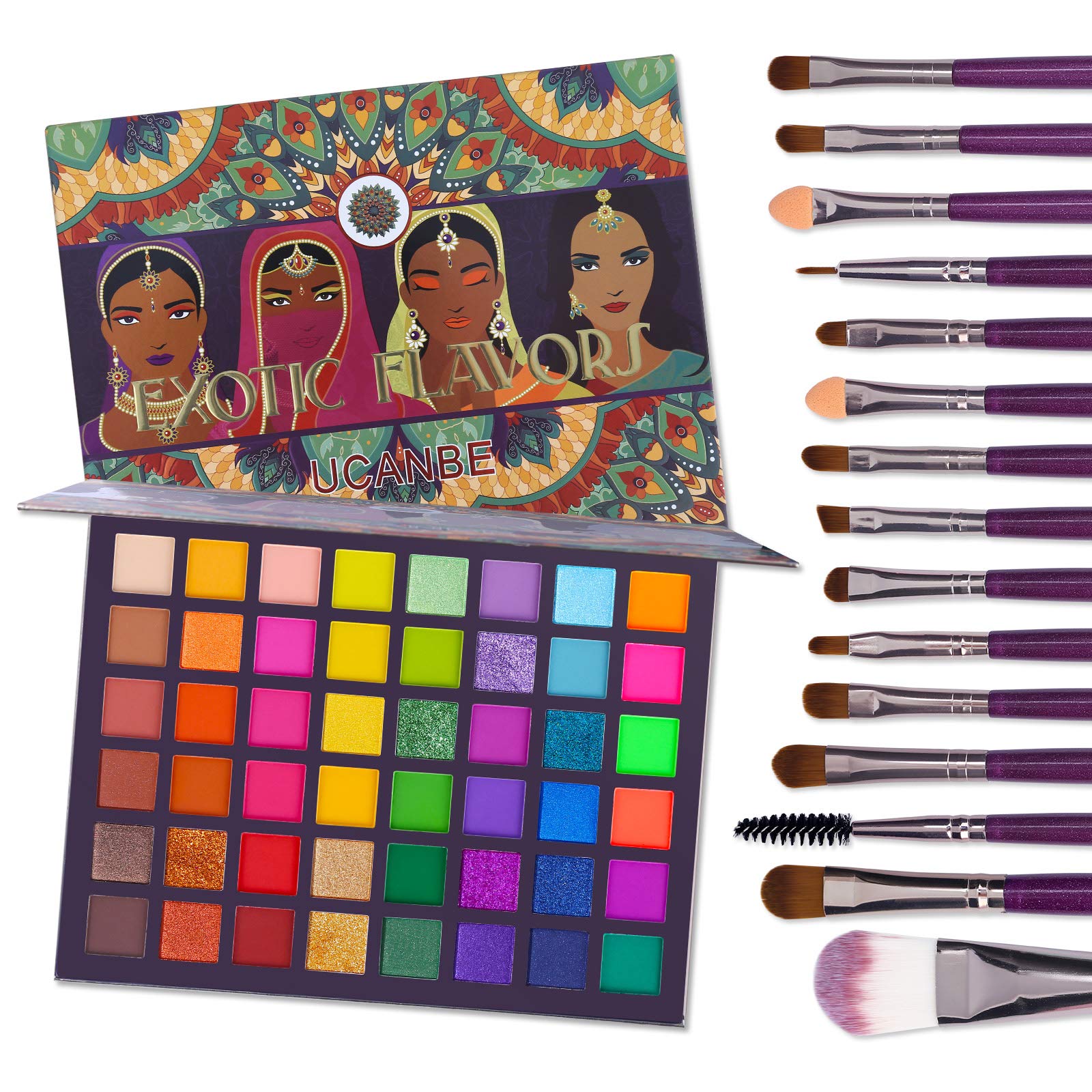 CHARMCODE Exotic Flavors palette front view for versatile day-to-night looks