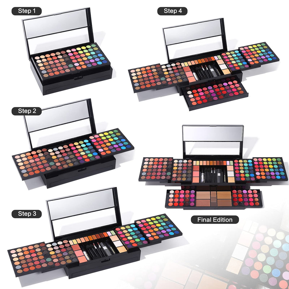 CHARMCODE coffret maquillage portable, idéal pour retouches en déplacement et sorties.