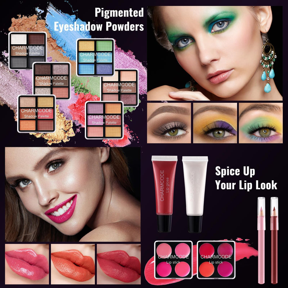 CHARMCODE palettes lèvres et yeux compactes: édition pratique et polyvalente