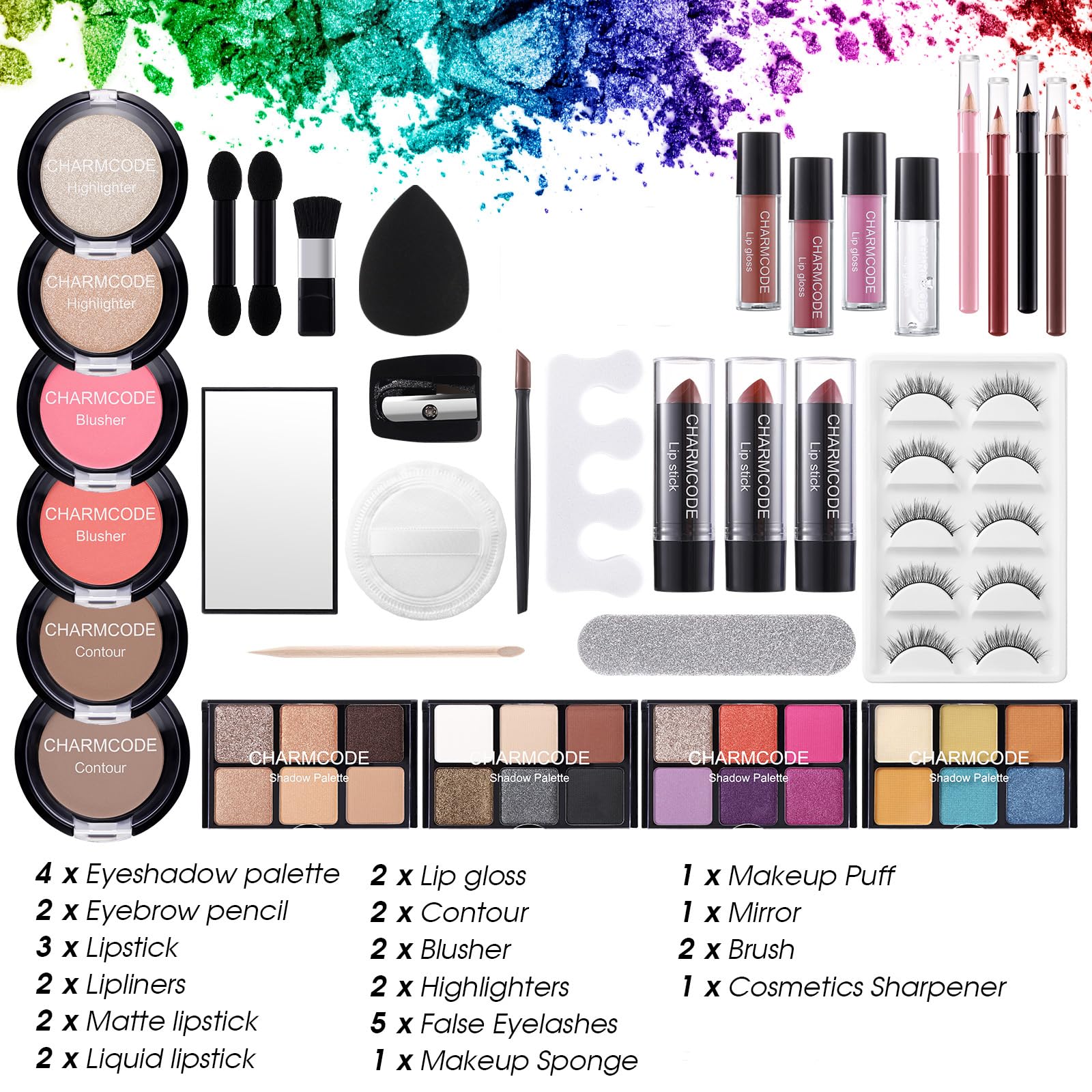 Charmcode palettes ombres mini: quatre mini palettes pour créer différents looks