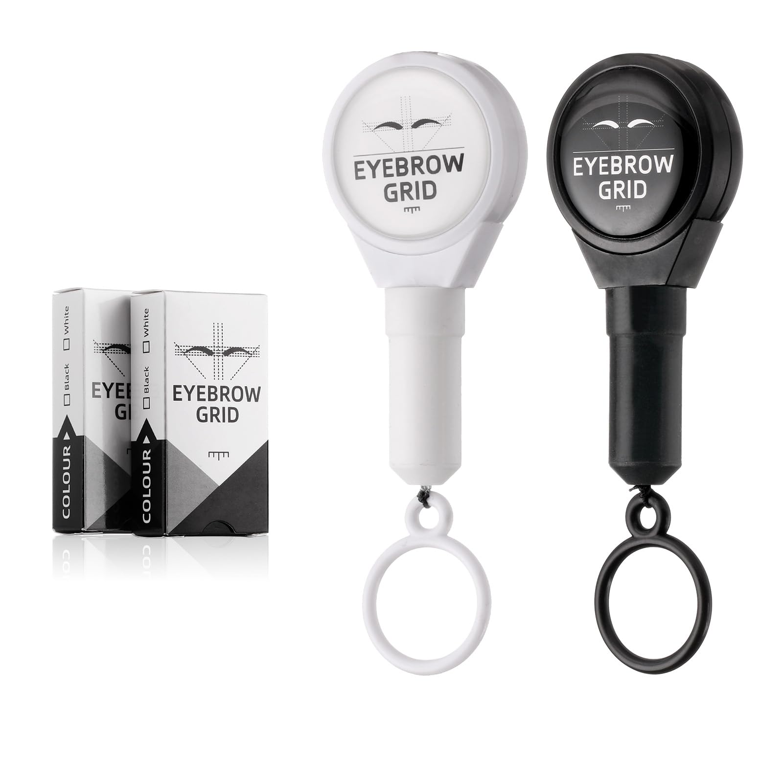 Charme Princesse fils repérage sourcils – lignes noires et blanches facilitent le guidage.