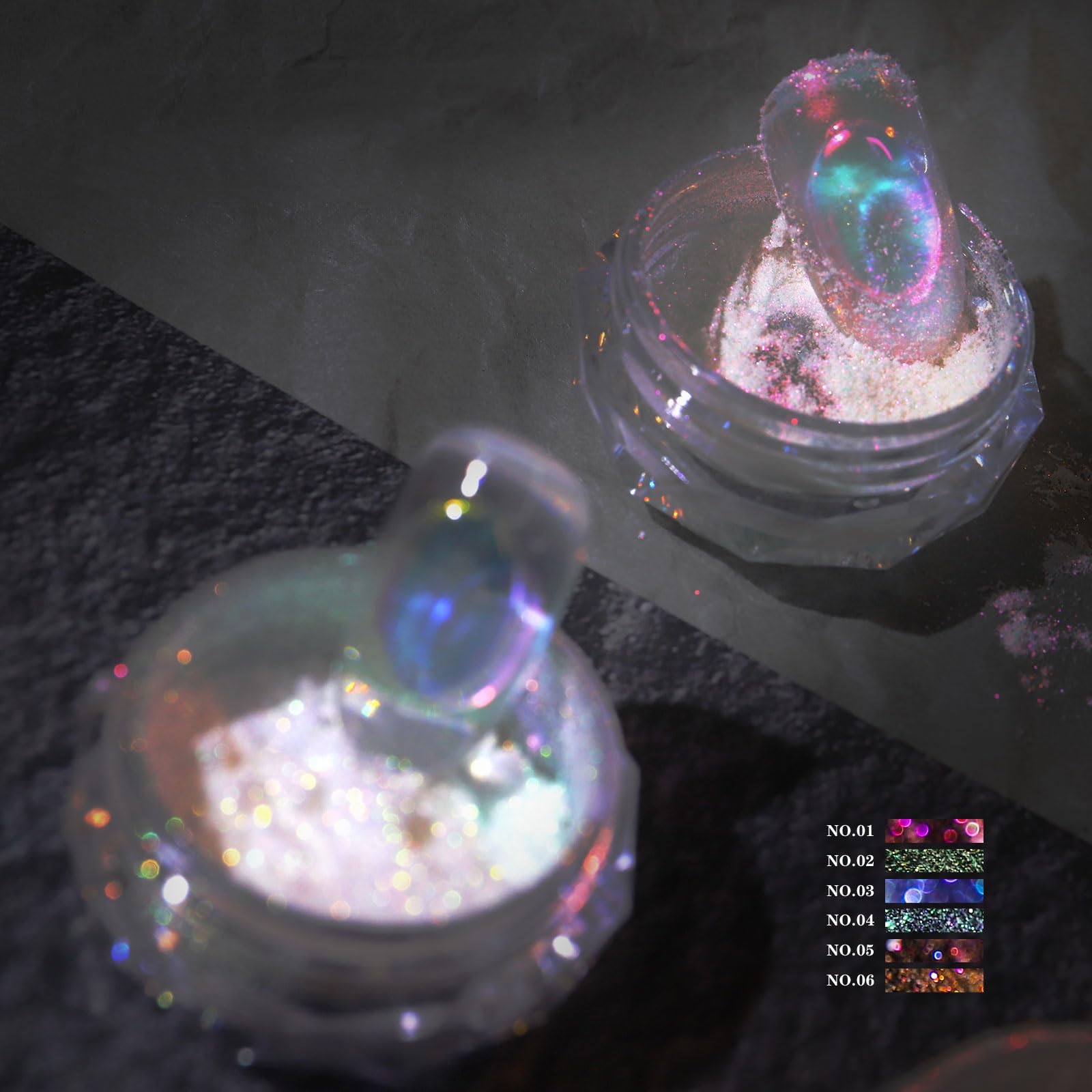 CHARMING MAY Ice Aurora – application pratique sur ongles, rendu miroir durable
