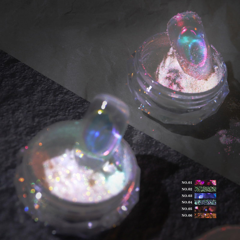 CHARMING MAY Ice Aurora – application pratique sur ongles, rendu miroir durable