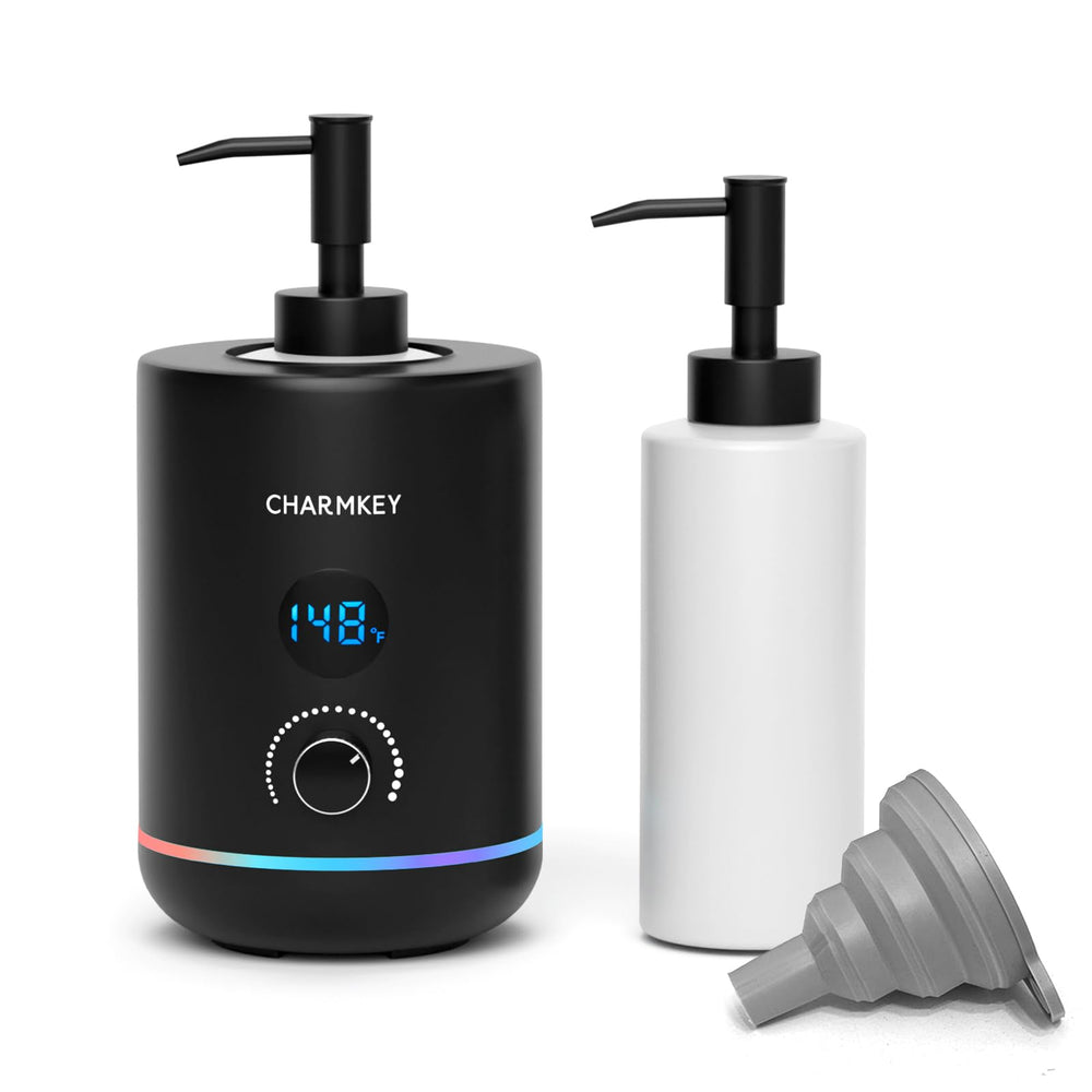 CHARMKEY huile massage chauffe-noir : chaleur homogène pour un glissement plus fluide.