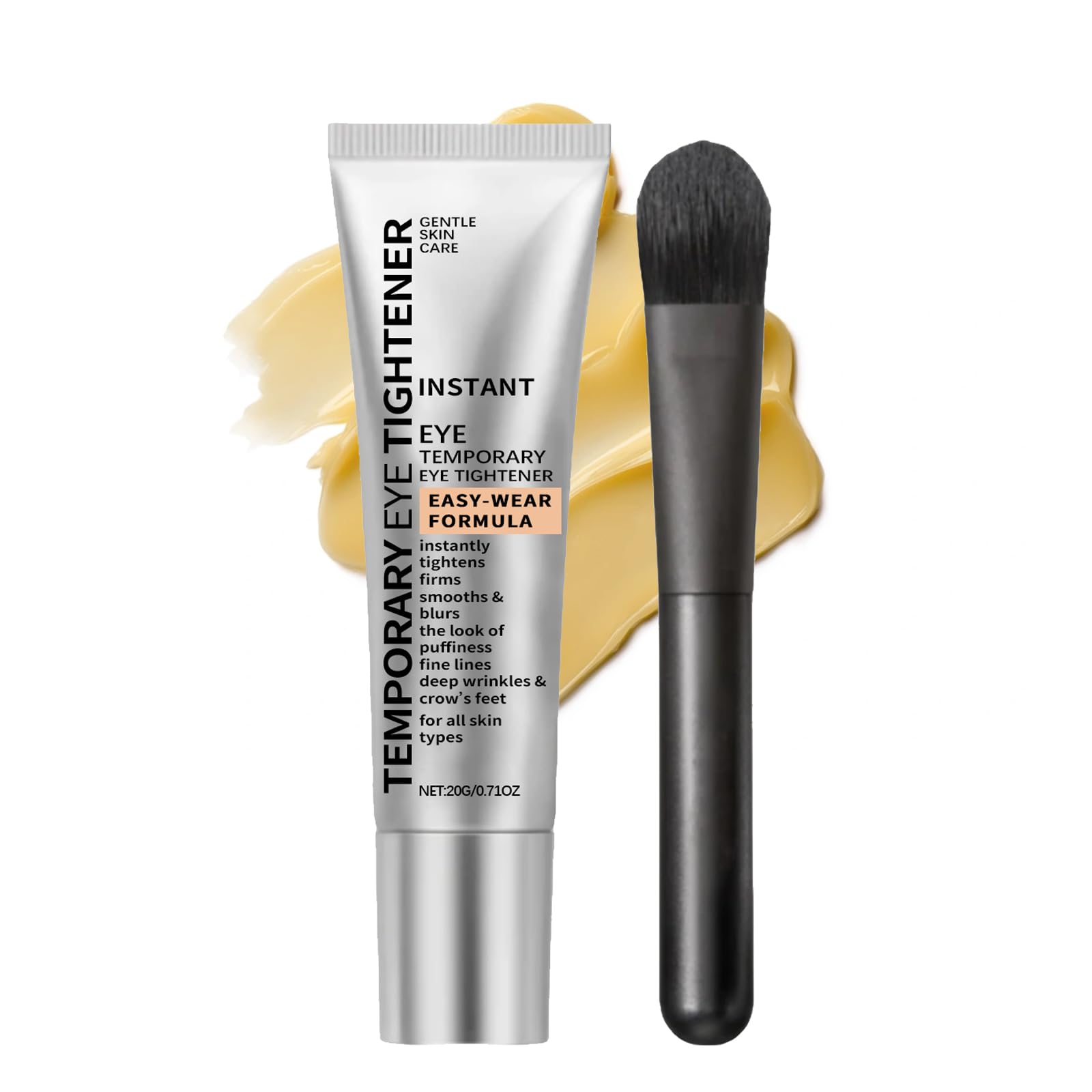 Charm Kiss Contour des yeux – flacon-brosse pour une application précise et hydratation douce.
