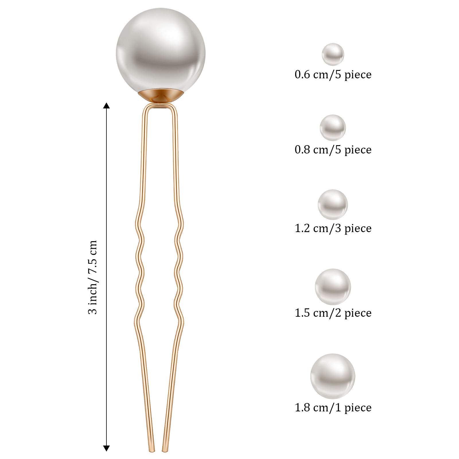 Charonle épingle perles 0,8 cm pour une allure chic et lumineuse