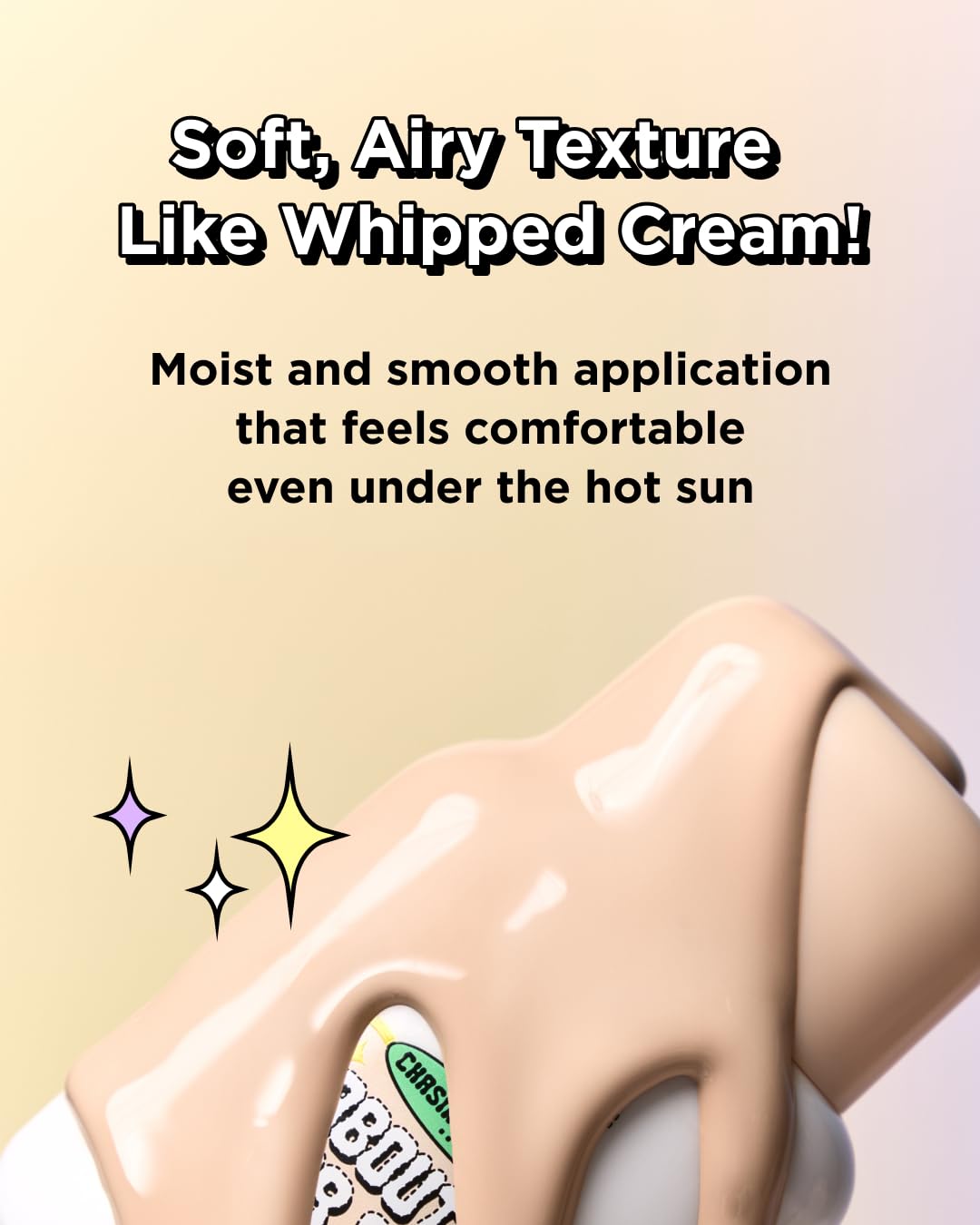CHASIN' RABBITS All About Glow Cover Cream 24h wear closeup shows no caking.