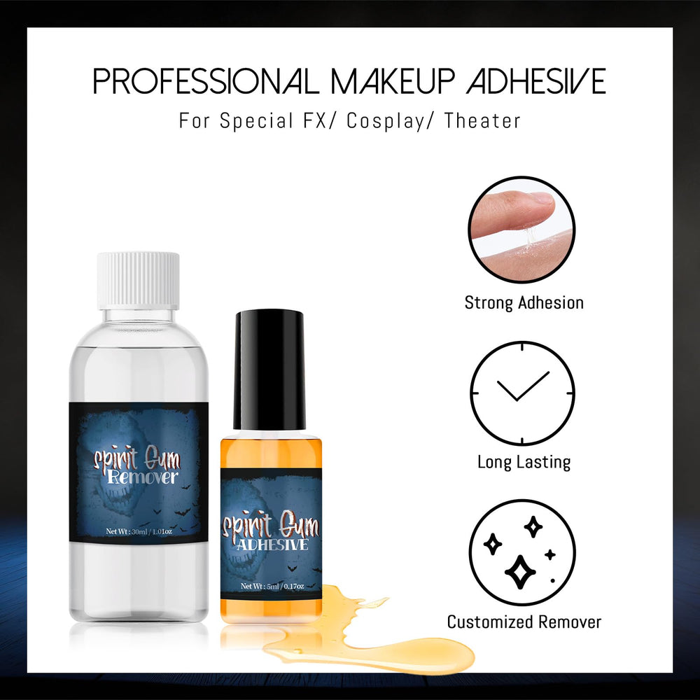 CHASPA Spirit Gum Barbe et moustache factice pour une tenue durable.