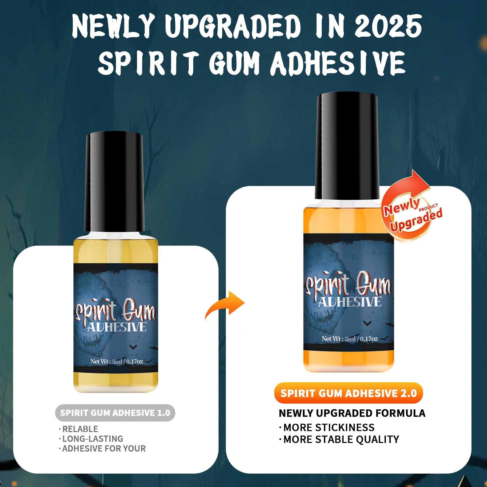 CHASPA Spirit Gum Démaquillant-visage pour retirer facilement les prothèses.