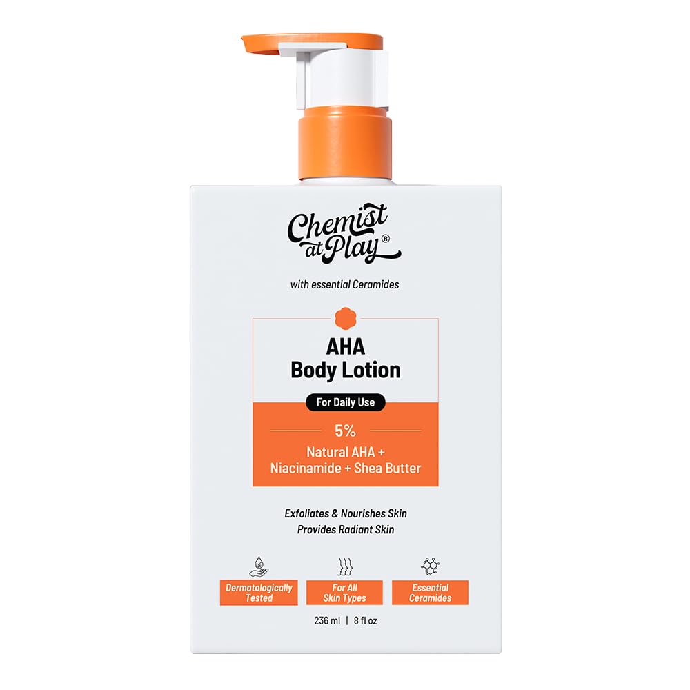 Texture crème de la lotion Corps Chemist at Play pour nourrir en profondeur.