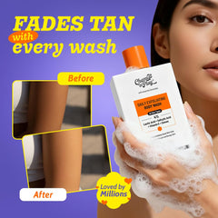 Texture exfoliante visible, Chemist at Play, peau plus lisse après utilisation.