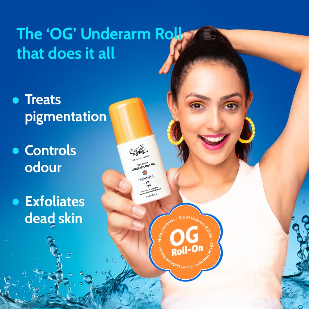 Chemist at Play UnderArm Roll-On: formule végane et sans cruauté envers les animaux.