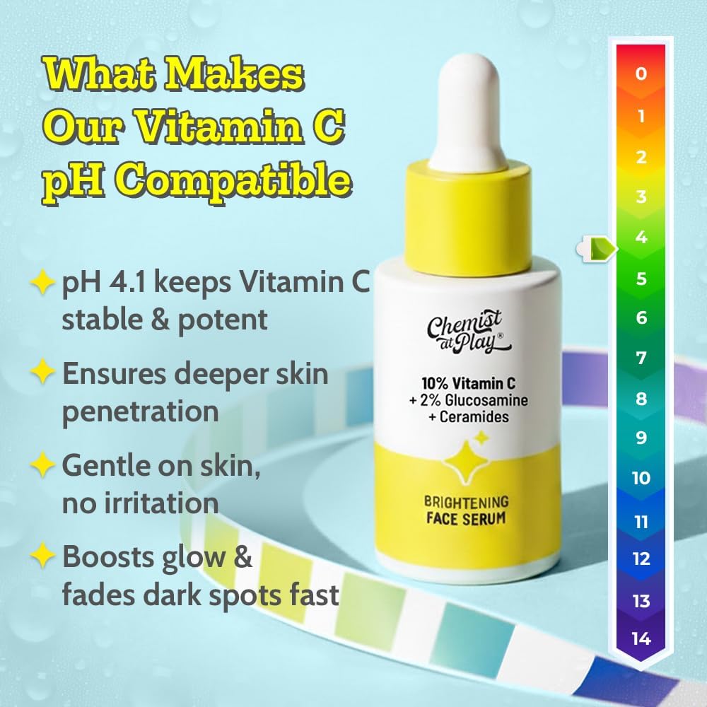 Étiquette simple Chemist at Play vitamine C sérum