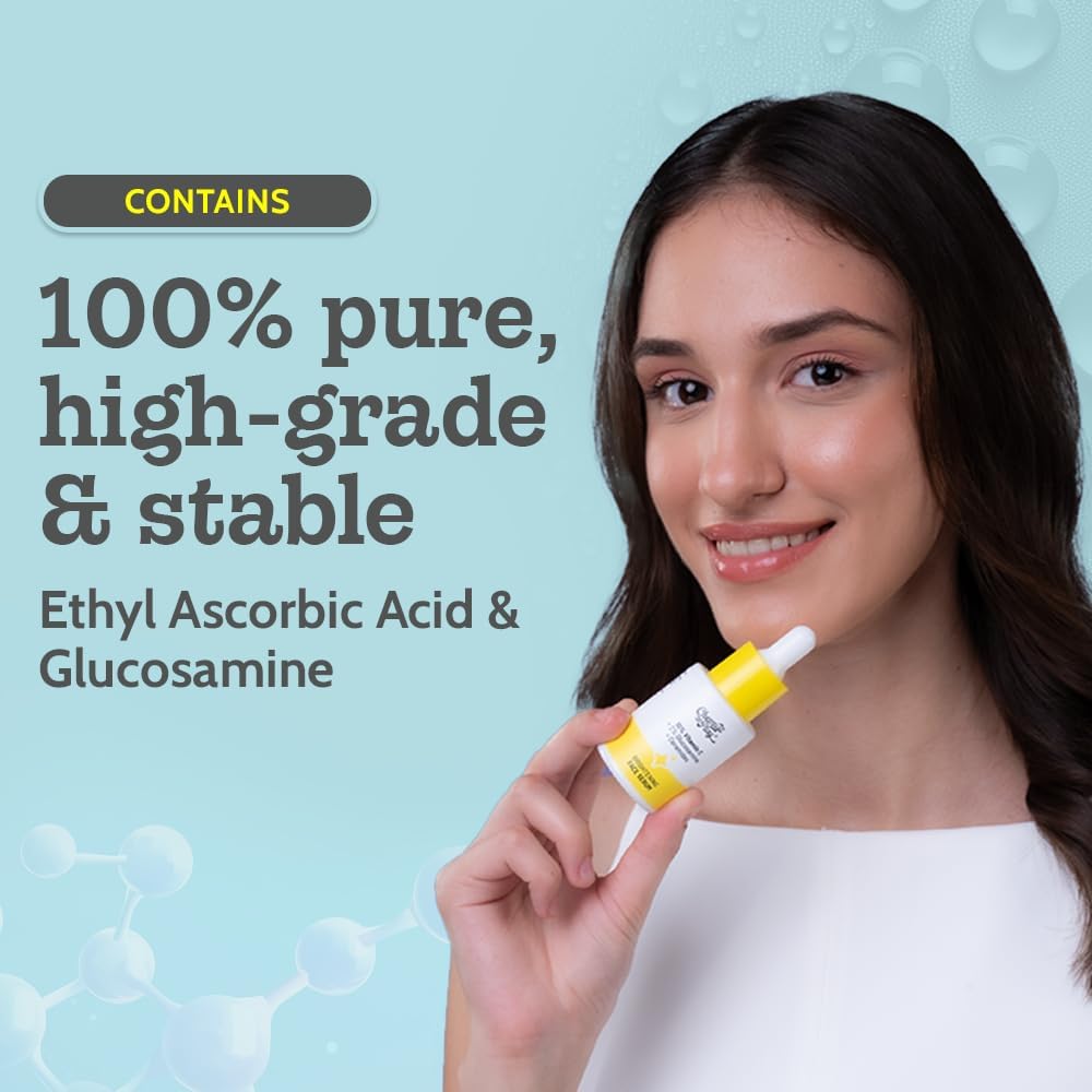 Présentoir Chemist at Play vitamine C sérum soins de la peau
