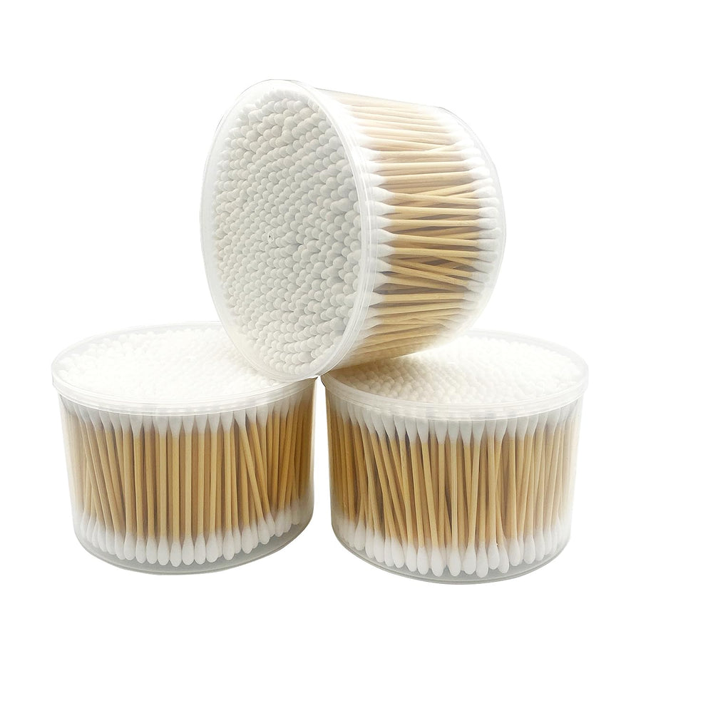 Chenchenchen coton-tiges bambou paquets 500pcs-02: tête naturelle douce pour la peau.