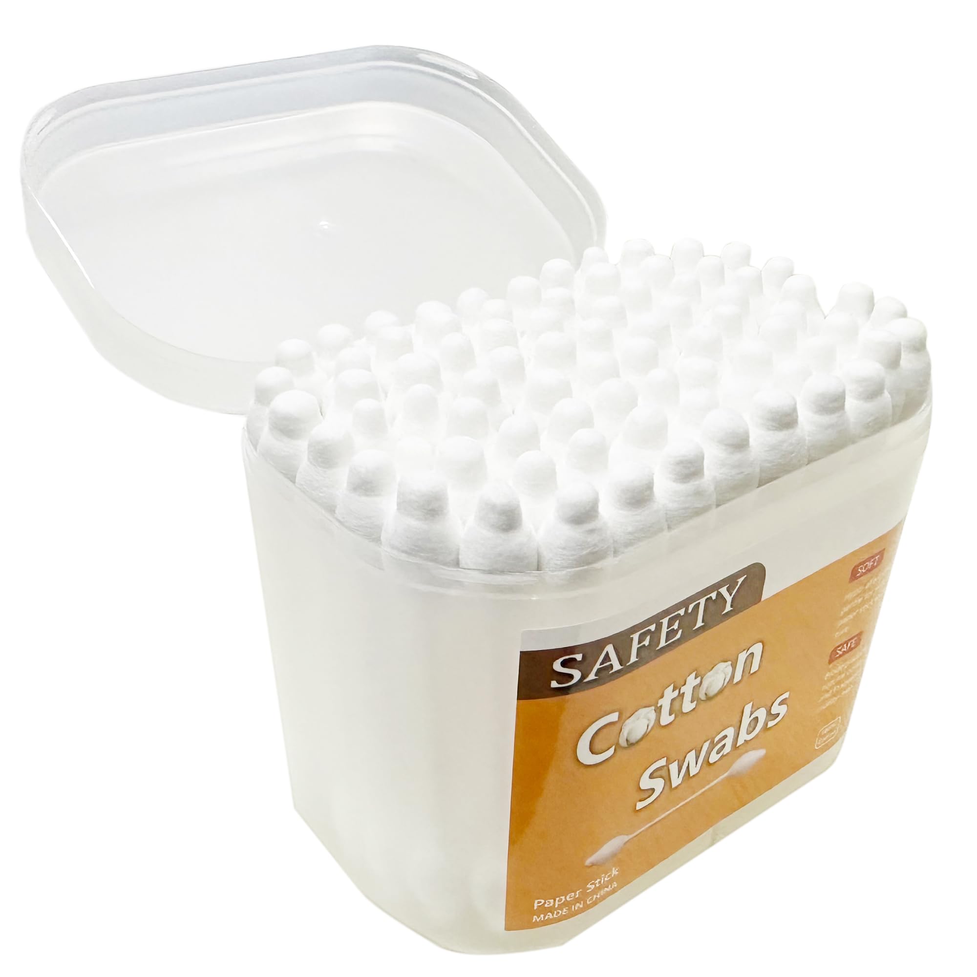 Coton-tiges Chenchenchen, tige en papier et tête en coton