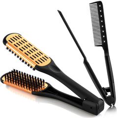 CHENGU brosse double face avec poils de blaireau pour démêler en douceur.