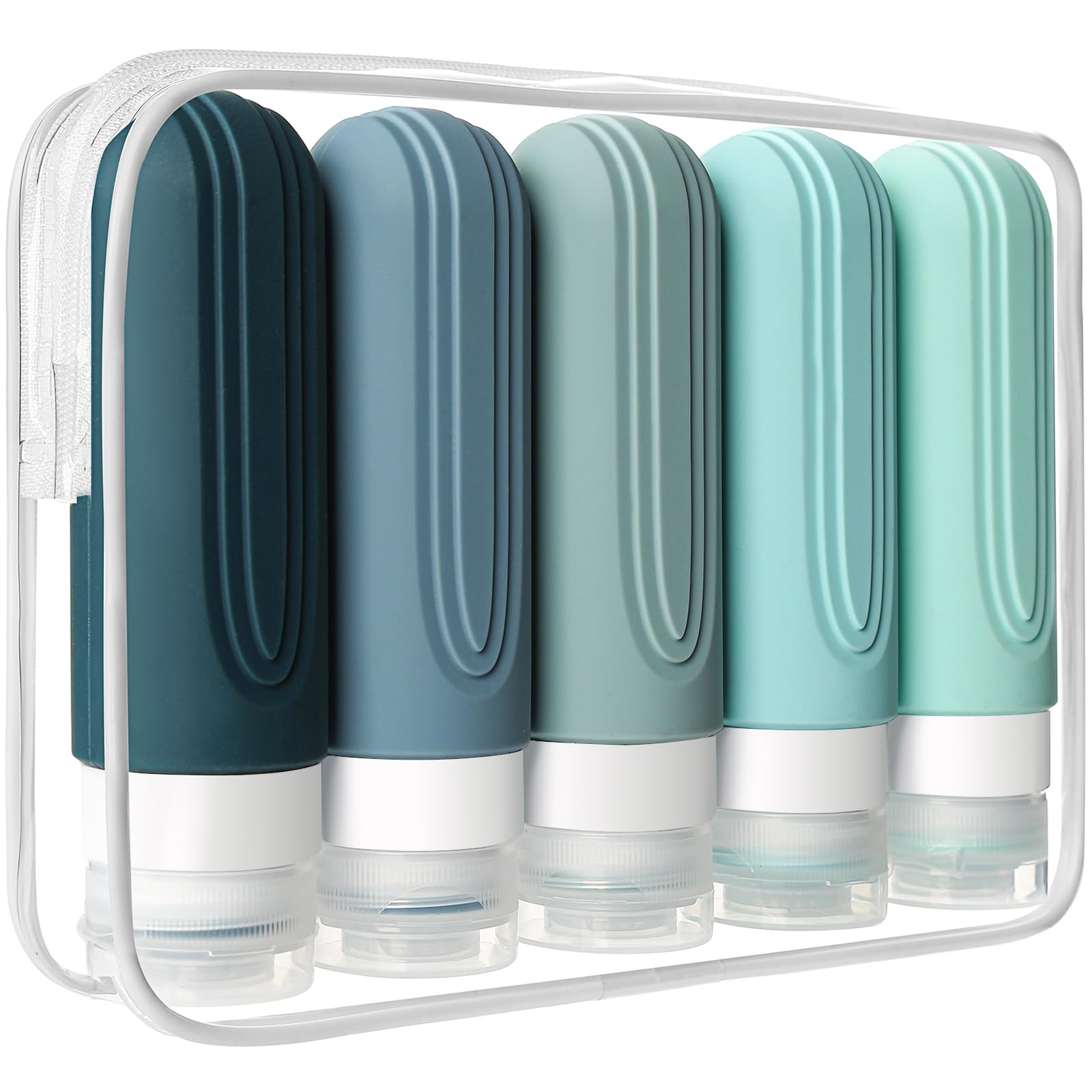 CHEODIN bouteilles voyage 3oz ensemble 5, étanches, idéal pour voyager sans fuite