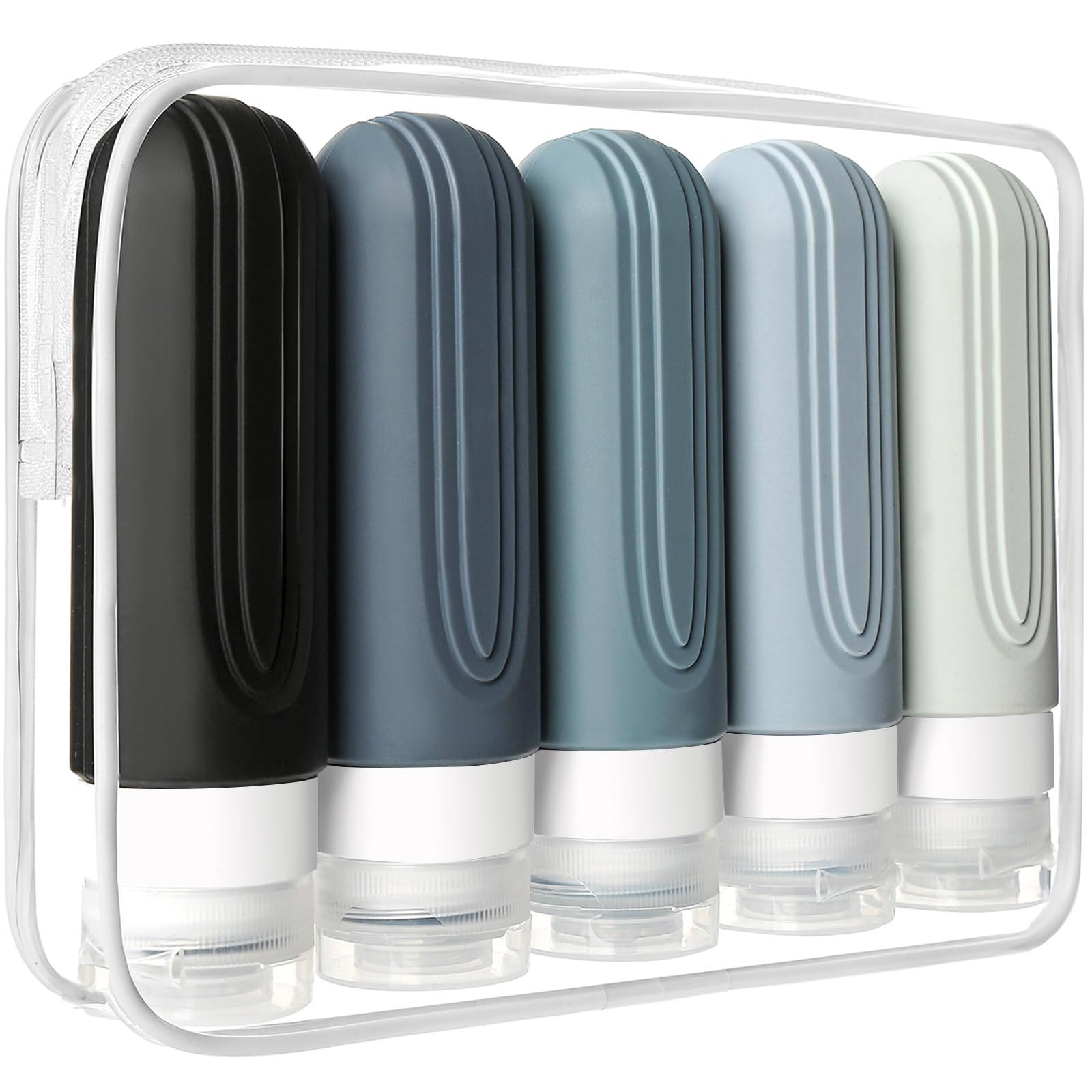CHEODIN bouteilles voyage étanches 3 oz, réutilisables et anti-fuites pour bagages