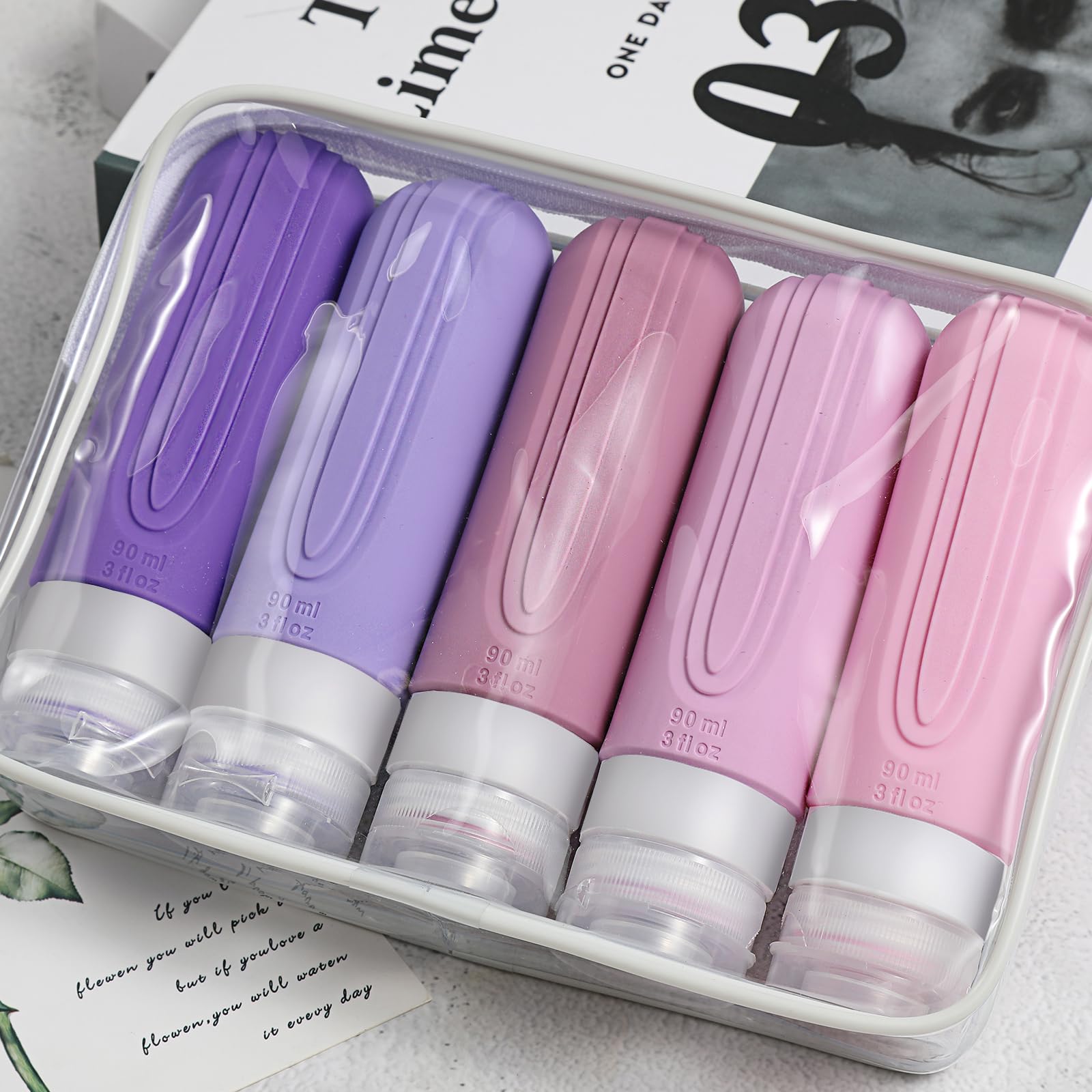 Flacon CHEODIN voyage silicone alimentaire, sûr et durable