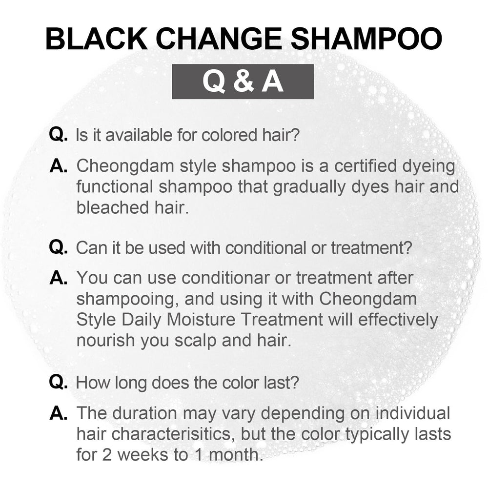 Cheongdam Style Forêt Noire Change Shampoing: usage domestique économique.