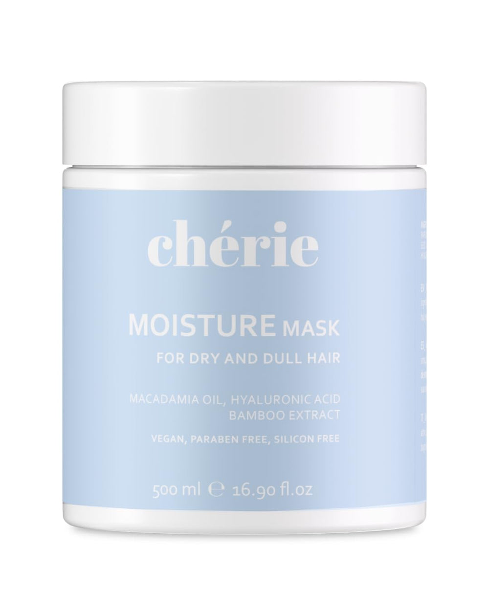 Chérie Masque cheveux macadamia : hydratation profonde pour cheveux secs et cassants