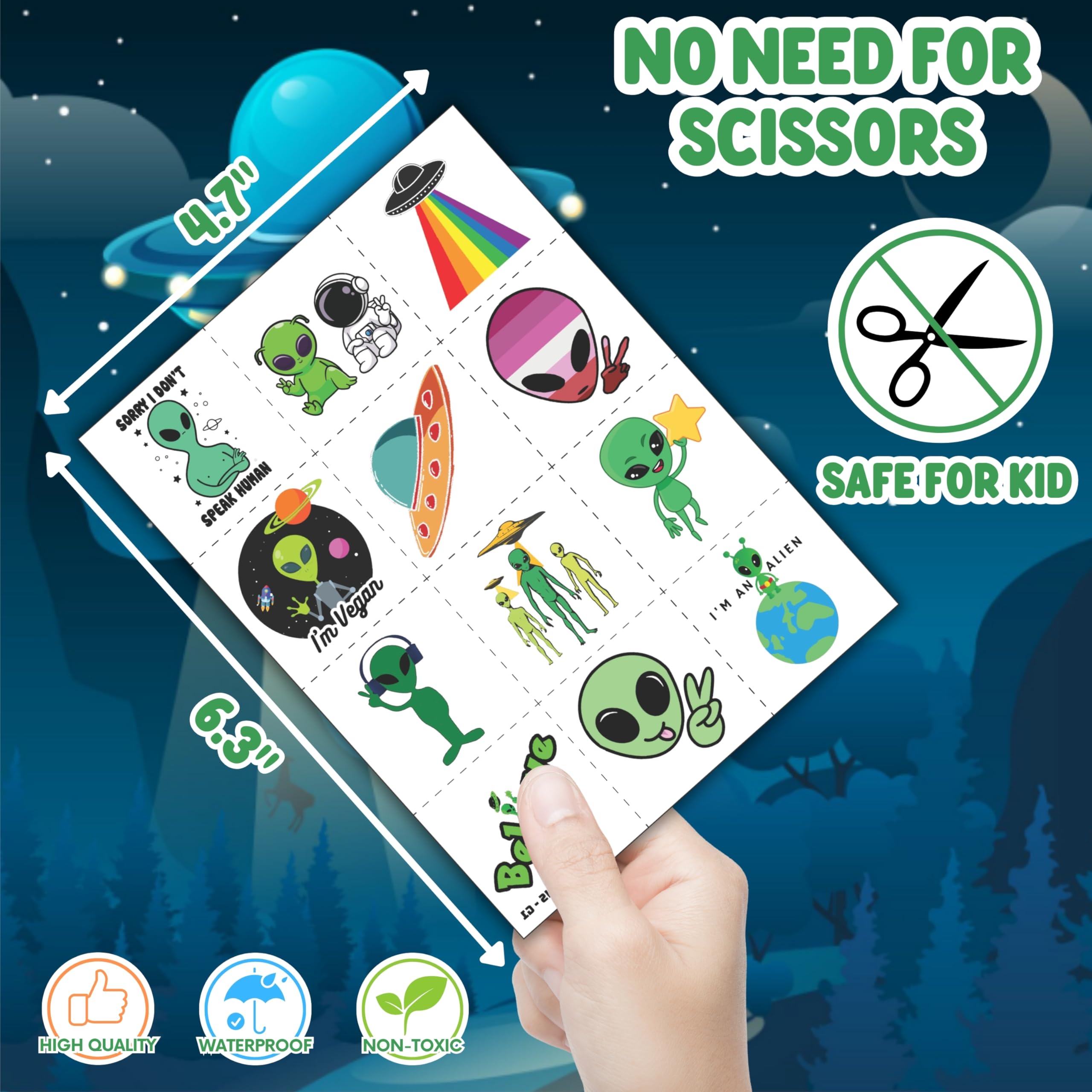 Bracelets aliens Cherisnowy autour du poignet, démonstration simple pour les enfants.