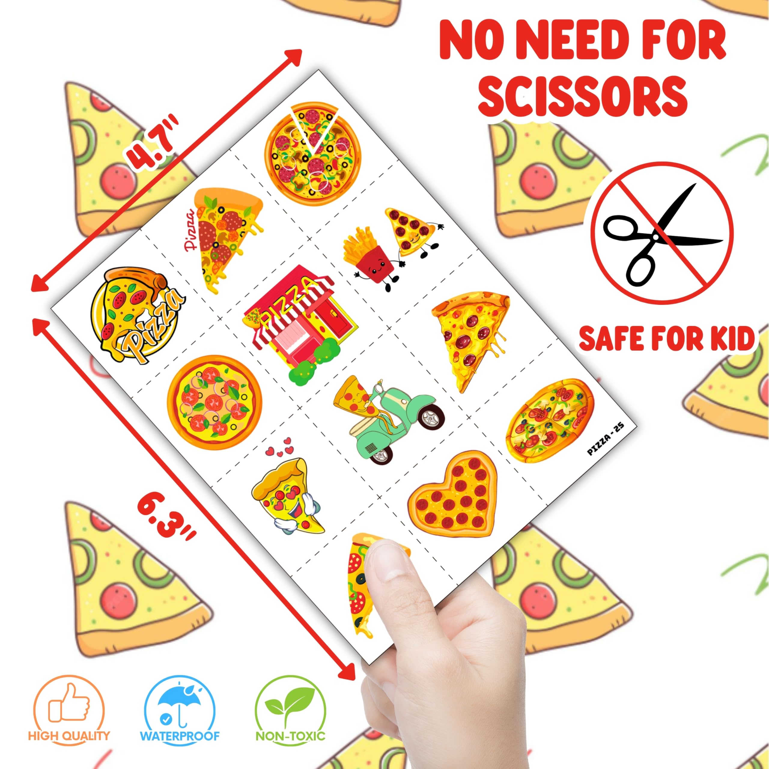 Bracelets pizza Cherisnowy durables et doux pour enfants.