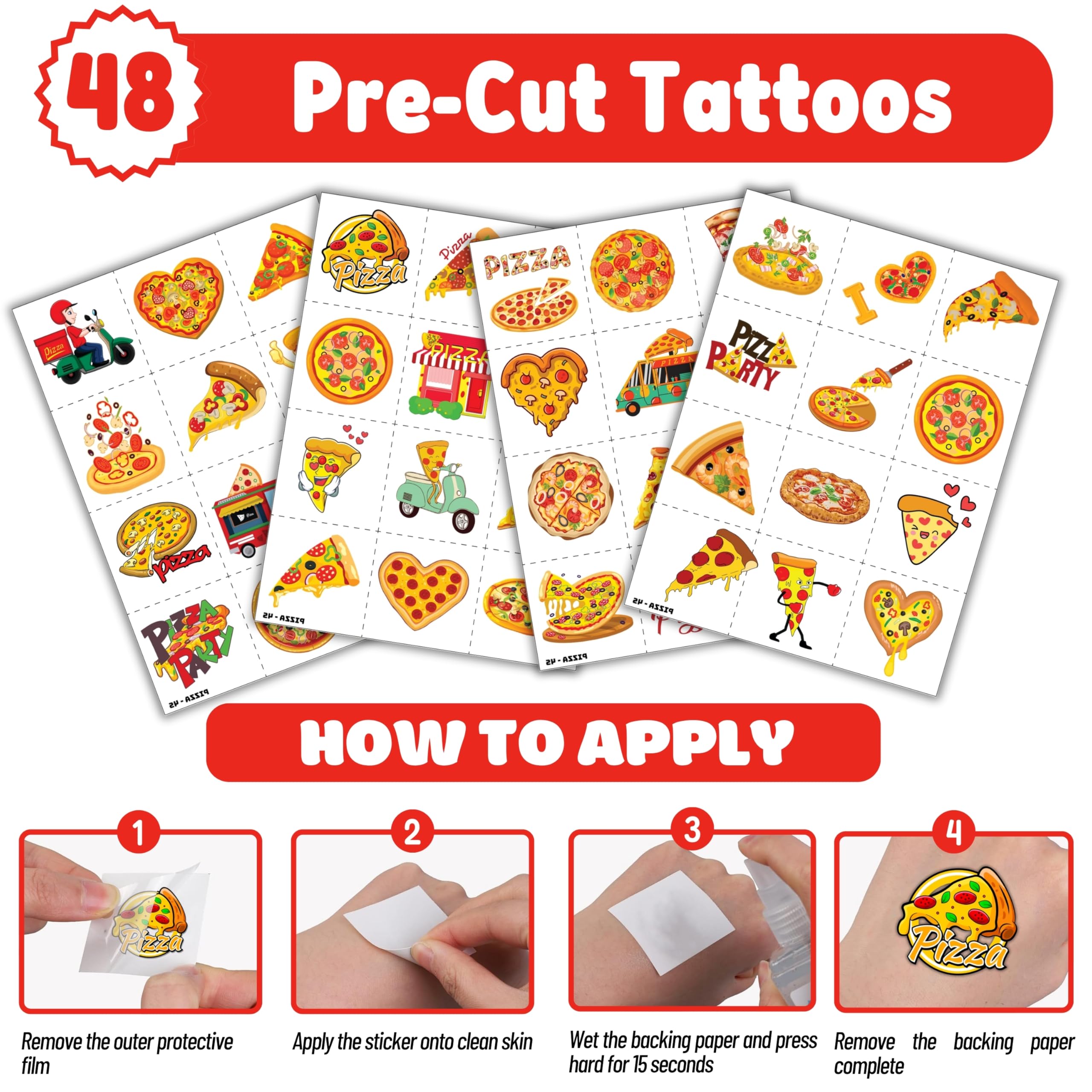Décor pizza Cherisnowy pour anniversaire facilement intégré.