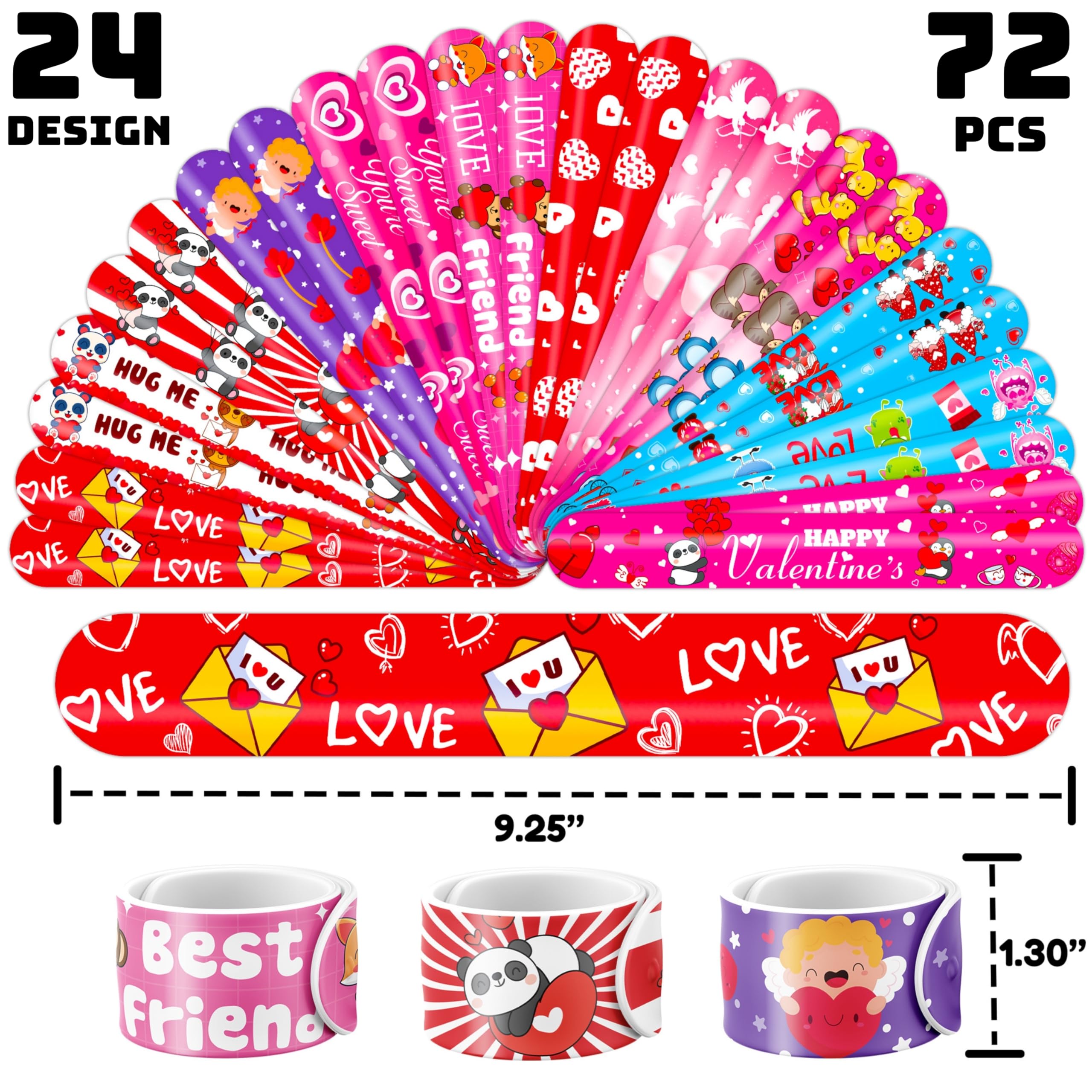 Ensemble Cherisnowy 144 pièces Valentine pour fête et échanges.