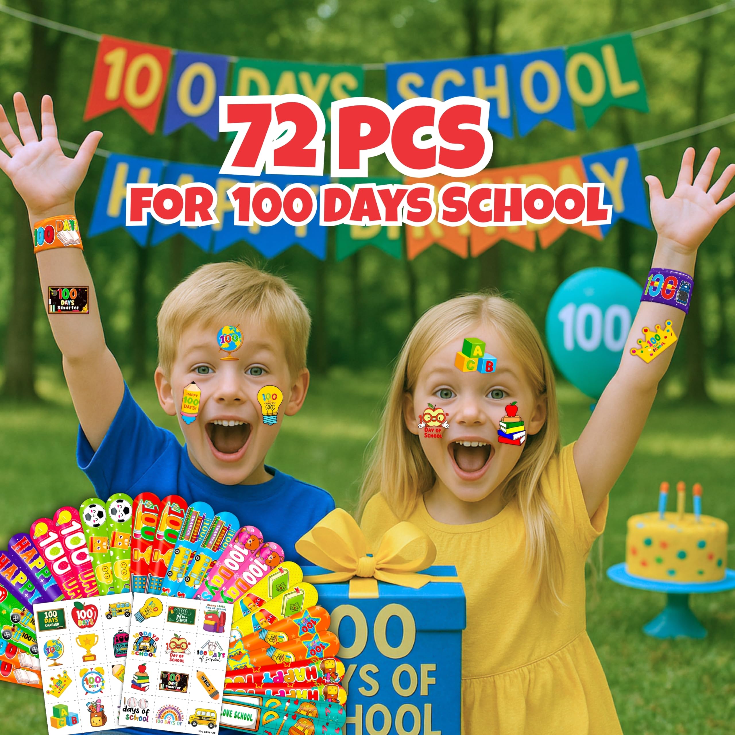 Ensemble fêtes scolaires Cherisnowy pour une ambiance 100 jours.