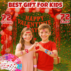 Tatouages Cherisnowy colorés et variés pour activités créatives Valentine.