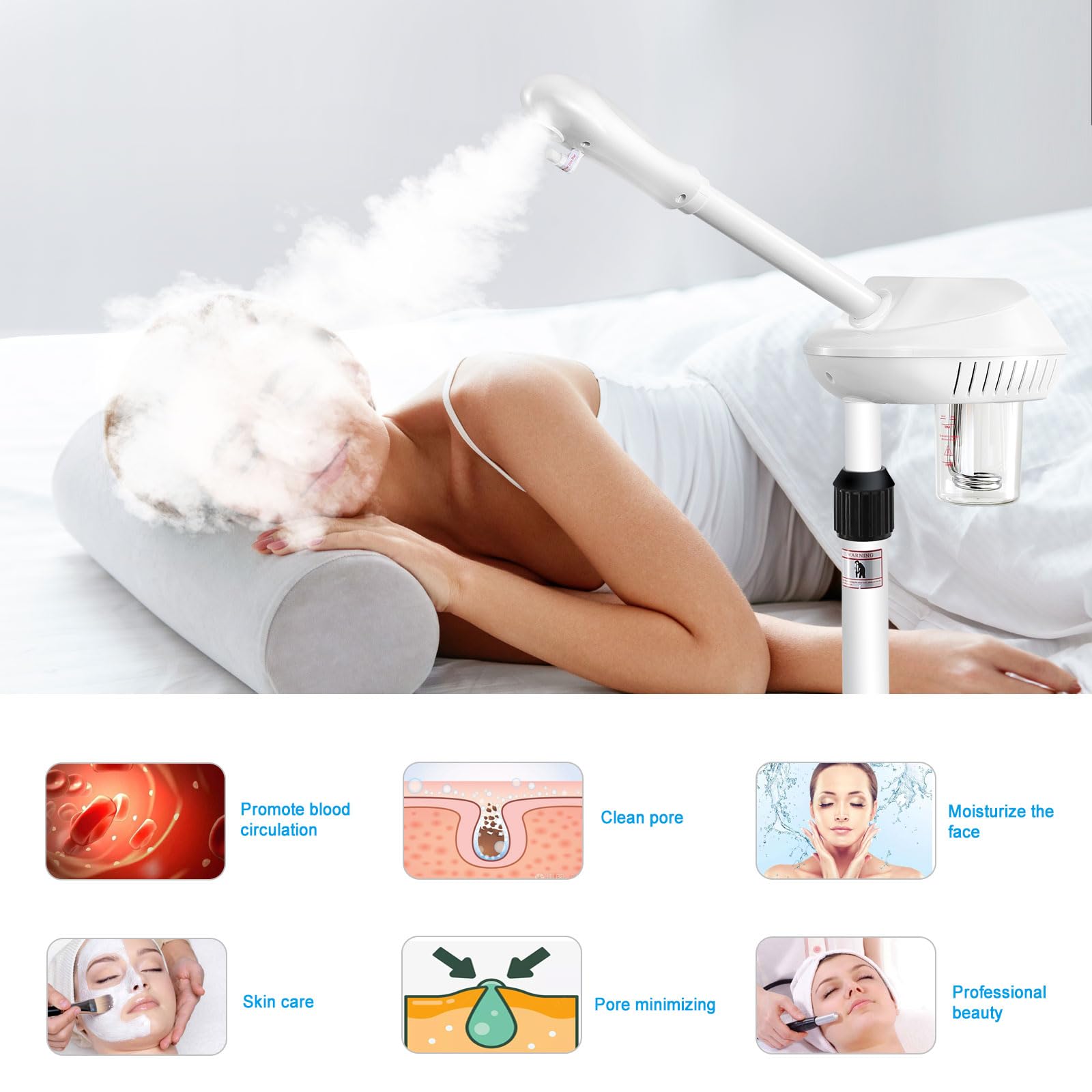 Chetunju nébulisateur visage spa-maison – idéal pour routine beauté à domicile.