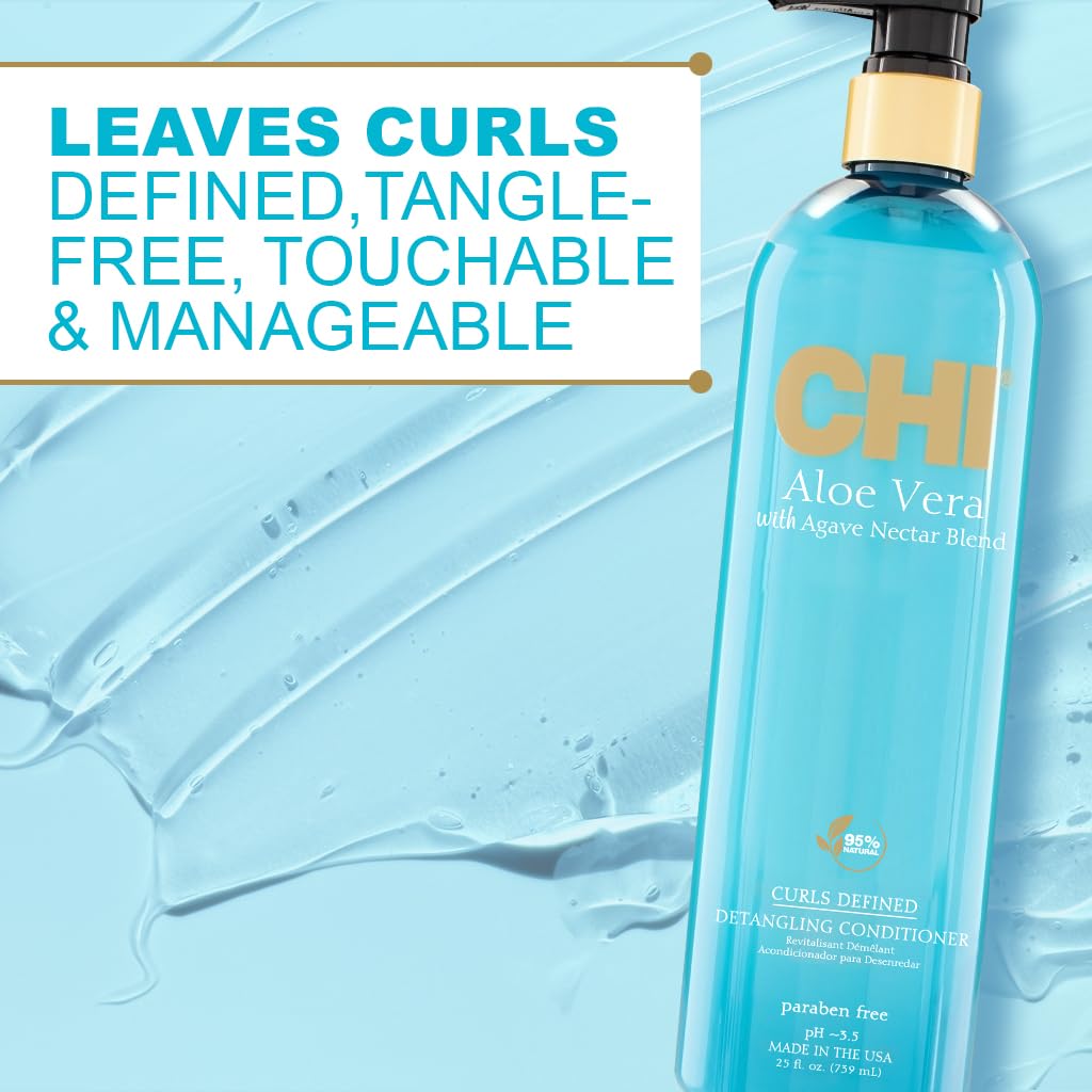 CHI Aloe Vera Boucles — après utilisation, définition naturelle et souplesse.