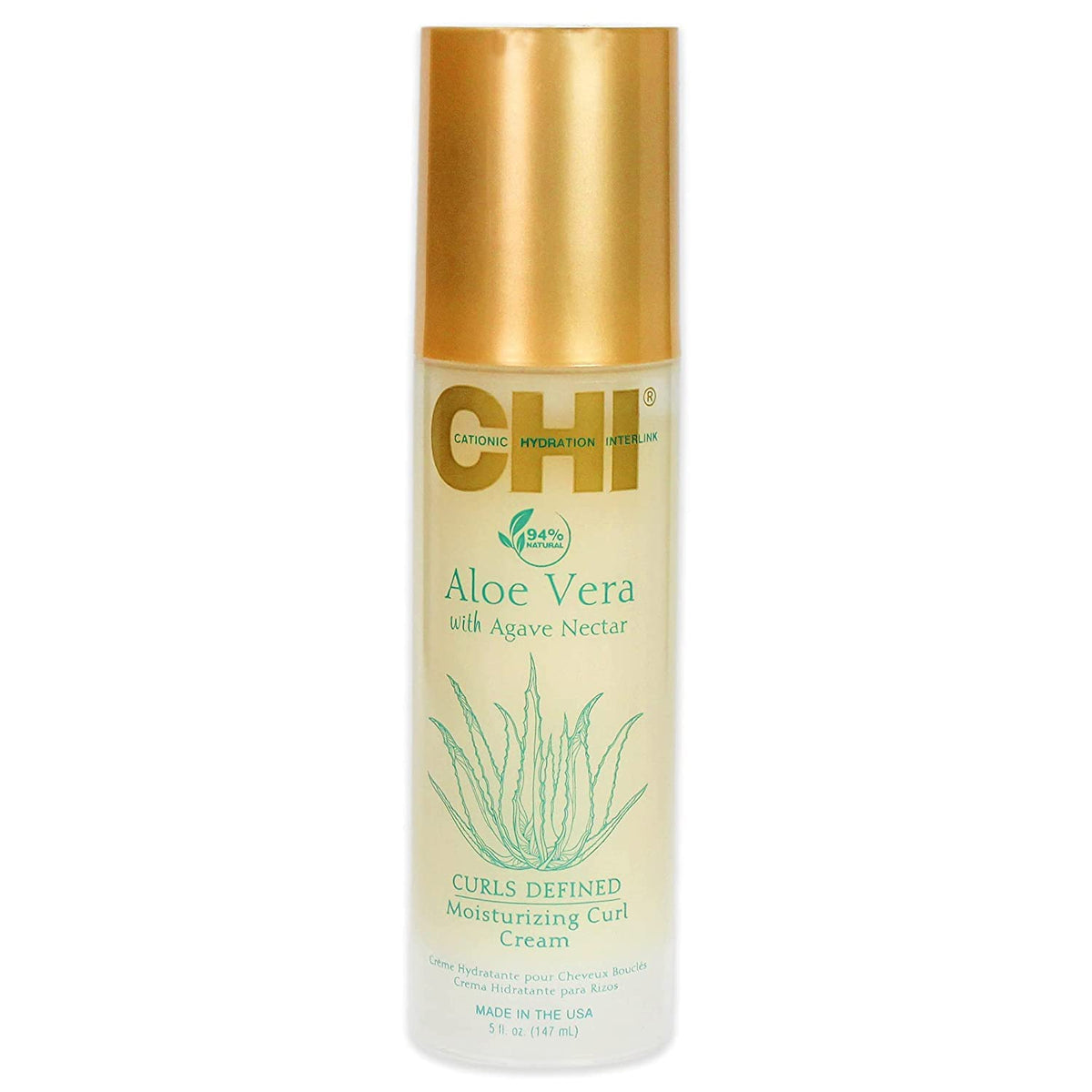 CHI Aloe Vera Crème hydratante pour boucles définies et sans frisottis.