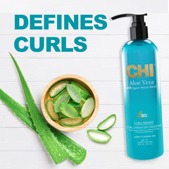 CHI Aloe Vera Curl Shampoing – gel d’Aloe Vera visible, hydratation accrue des boucles