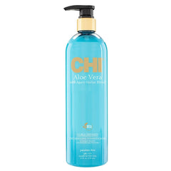 CHI Aloe Vera Démêlant — bouteille pour démêler en douceur les boucles.